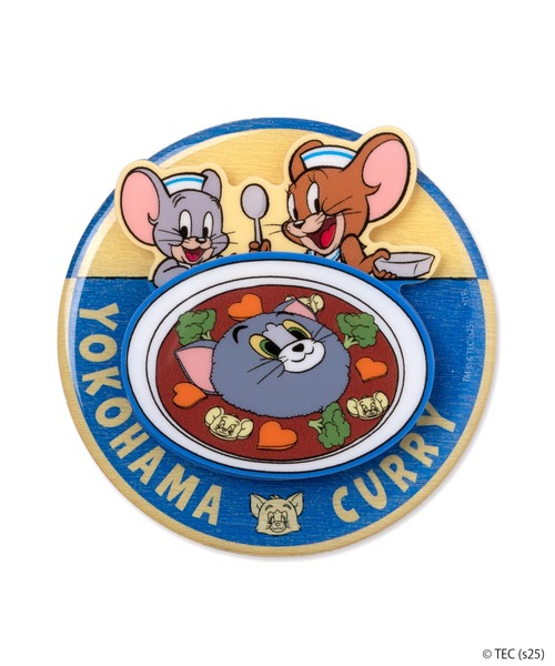 公式】トムとジェリー ご当地横浜木製3層マグネット（ステーショナリー