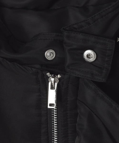 LAND MUSEUM(ランドミュージアム)の「【フード取り外し可】LAND MUSEUM/ファードッキングブルゾン(ブルゾン・メンズ・ブラック・MEDIUM/LARGE)」の9枚目の写真