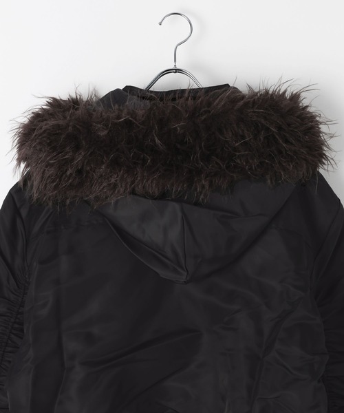 LAND MUSEUM(ランドミュージアム)の「【フード取り外し可】LAND MUSEUM/ファードッキングブルゾン(ブルゾン・メンズ・ブラック・MEDIUM/LARGE)」の11枚目の写真