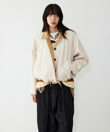 STUDIO TOMBOY（スタジオトムボーイ）の「コーデュロイカラー レグランコーチジャケット_ライトベージュ 9105313113（MA-1）」