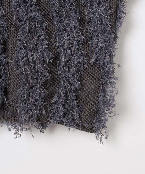 LEPSIM（レプシィム）の「5ゲージフラッフィーニットカーディガン　647673（カーディガン/ボレロ・レディース・アイボリー/チャコールグレー/グリーン系その他・FREE）」の8枚目の写真