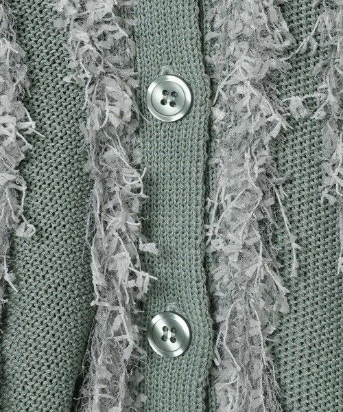 LEPSIM（レプシィム）の「5ゲージフラッフィーニットカーディガン　647673（カーディガン/ボレロ・レディース・アイボリー/チャコールグレー/グリーン系その他・FREE）」の12枚目の写真