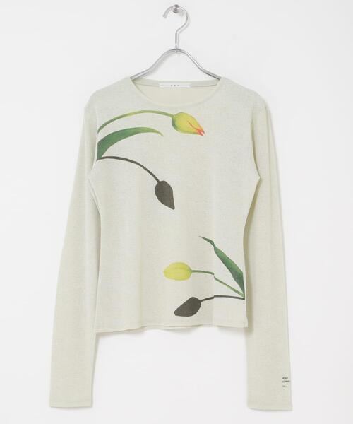 KBF（ケイビーエフ）の「『別注』Lee Izumida×KBF シアーTEE（Tシャツ/カットソー・レディース・オフホワイト/グリーン系その他・ONE）」の13枚目の写真