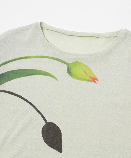 KBF（ケイビーエフ）の「『別注』Lee Izumida×KBF シアーTEE（Tシャツ/カットソー・レディース・オフホワイト/グリーン系その他・ONE）」の14枚目の写真