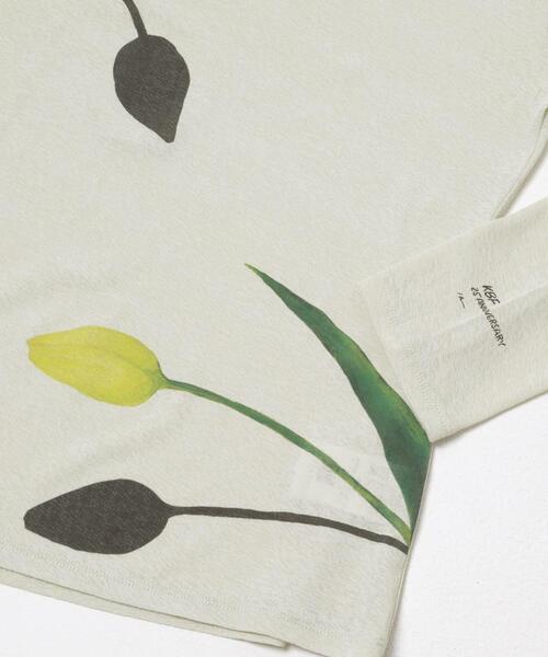 KBF（ケイビーエフ）の「『別注』Lee Izumida×KBF シアーTEE（Tシャツ/カットソー・レディース・オフホワイト/グリーン系その他・ONE）」の15枚目の写真