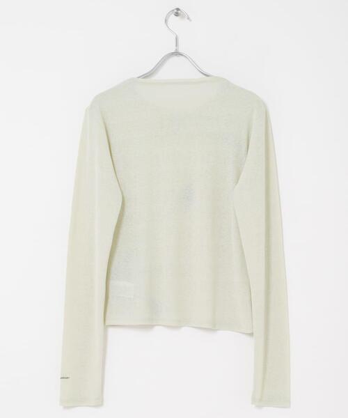 KBF（ケイビーエフ）の「『別注』Lee Izumida×KBF シアーTEE（Tシャツ/カットソー・レディース・オフホワイト/グリーン系その他・ONE）」の16枚目の写真