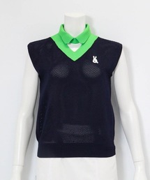 archivio（アルチビオ）の「＜LADIES>襟付きメッシュニットベスト（ベスト）」