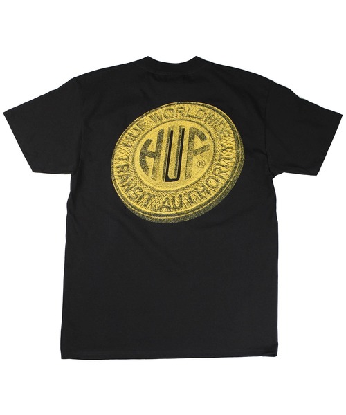 HUF(ハフ)の「【C-HUF3】【HUF/ハフ】TOKEN TEE TS02511(Tシャツ/カットソー・メンズ・ブラック/ホワイト・XX-LARGE/X-LARGE/LARGE/MEDIUM)」の2枚目の写真