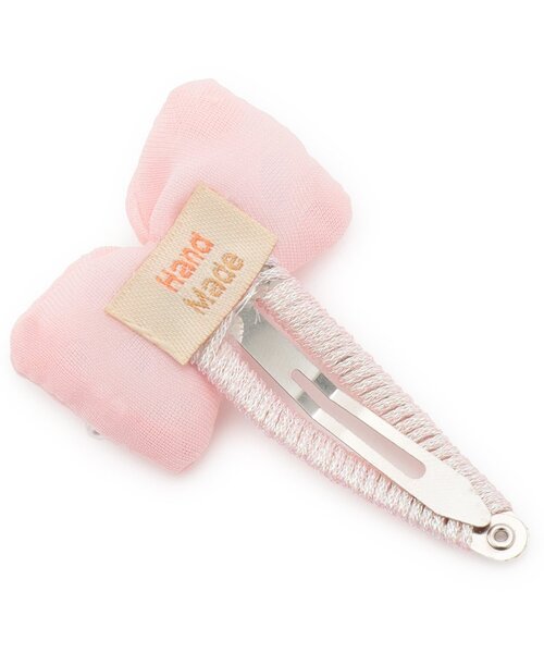 Lycee mine（リセマイン）の「ぷっくりリボンヘアクリップ'(2コセット)（バレッタ/ヘアクリップ・キッズ・イエロー/サックスブルー/ライトピンク・F）」の7枚目の写真