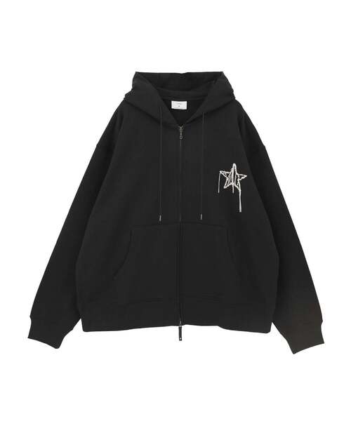 CONVERSE TOKYO(コンバーストウキョウ)の「EMBROIDED LOGO ZIP HOODIE(パーカー・レディース・ブラック/グレー/グリーン・SMALL/MEDIUM)」の9枚目の写真