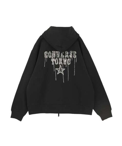 CONVERSE TOKYO(コンバーストウキョウ)の「EMBROIDED LOGO ZIP HOODIE(パーカー・レディース・ブラック/グレー/グリーン・SMALL/MEDIUM)」の10枚目の写真
