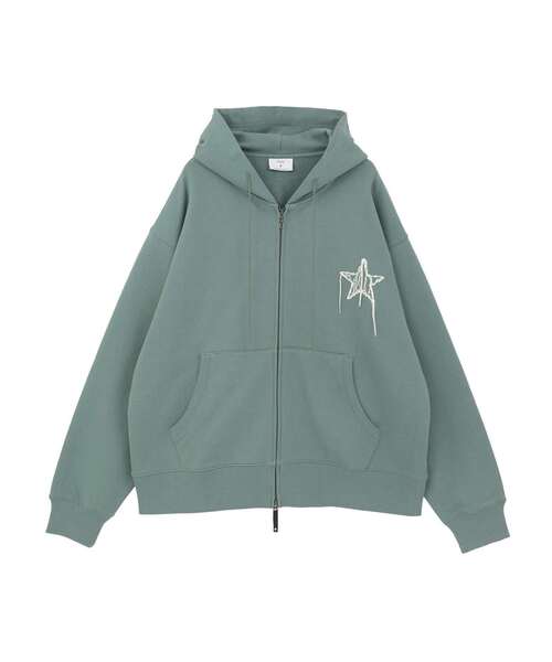 CONVERSE TOKYO(コンバーストウキョウ)の「EMBROIDED LOGO ZIP HOODIE(パーカー・レディース・ブラック/グレー/グリーン・SMALL/MEDIUM)」の13枚目の写真