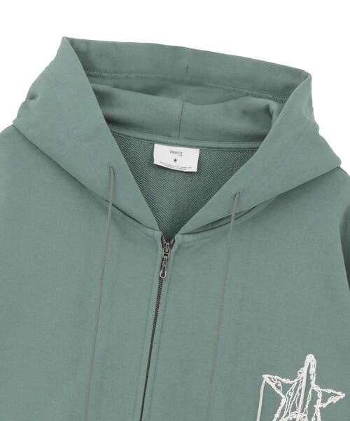 CONVERSE TOKYO(コンバーストウキョウ)の「EMBROIDED LOGO ZIP HOODIE(パーカー・レディース・ブラック/グレー/グリーン・SMALL/MEDIUM)」の15枚目の写真