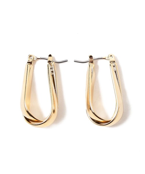 BEAMS HEART（ビームスハート）の「クロス フープピアス（ピアス（両耳用）・レディース・シルバー/ゴールド・ONE SIZE）」の2枚目の写真