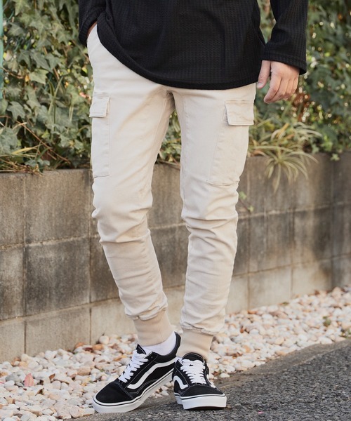 WP WESTPOINT(ダブルピーウエストポイント)の「WP WESTPOINT/ダブルピー ウエストポイント カーゴリブ イージーパンツ 秋 秋服 2026年秋冬(カーゴパンツ・メンズ・ライトベージュ・S/XS/XXL)」の1枚目の写真