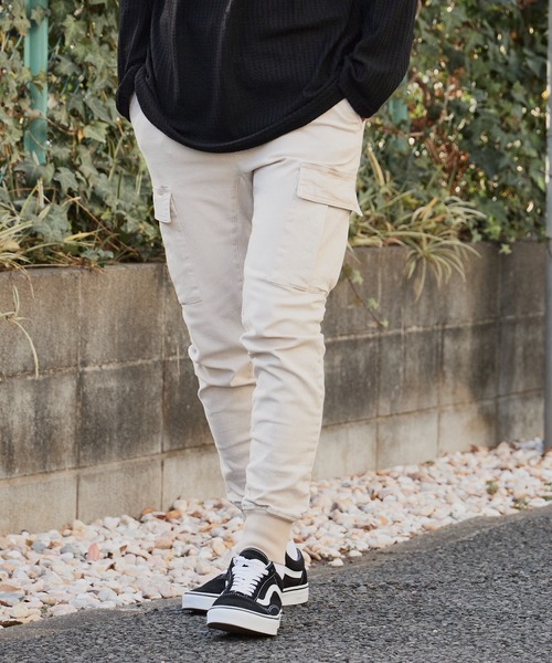 WP WESTPOINT(ダブルピーウエストポイント)の「WP WESTPOINT/ダブルピー ウエストポイント カーゴリブ イージーパンツ 秋 秋服 2026年秋冬(カーゴパンツ・メンズ・ライトベージュ・S/XS/XXL)」の5枚目の写真