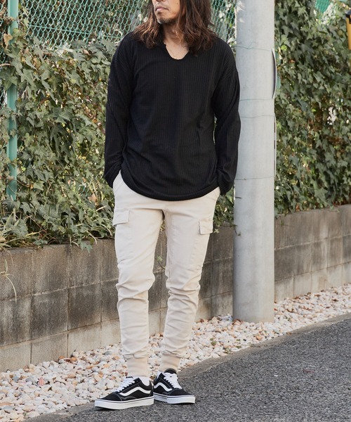 WP WESTPOINT(ダブルピーウエストポイント)の「WP WESTPOINT/ダブルピー ウエストポイント カーゴリブ イージーパンツ 秋 秋服 2026年秋冬(カーゴパンツ・メンズ・ライトベージュ・S/XS/XXL)」の12枚目の写真
