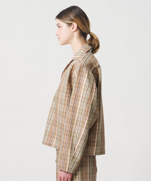 LOEFF(ロエフ)の「<LOEFF>チェック スキッパー シャツ UNISEX(シャツ/ブラウス・レディース・ベージュ・2/1/0)」の14枚目の写真