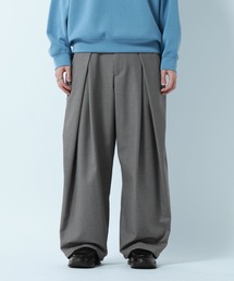 RAGEBLUE | Design Tuck 3D Wide Easy Pants/デザインタック3Dワイドイージーパンツ(スラックス)