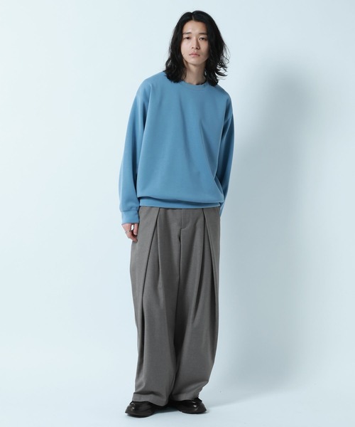 RAGEBLUE（レイジブルー）の「CURVE SEAM/Design Tuck 3D Wide Easy Pants/デザインタックワイドイージーパンツ（スラックス・メンズ・ブラック/グレー系その他/その他・MEDIUM/LARGE）」の21枚目の写真