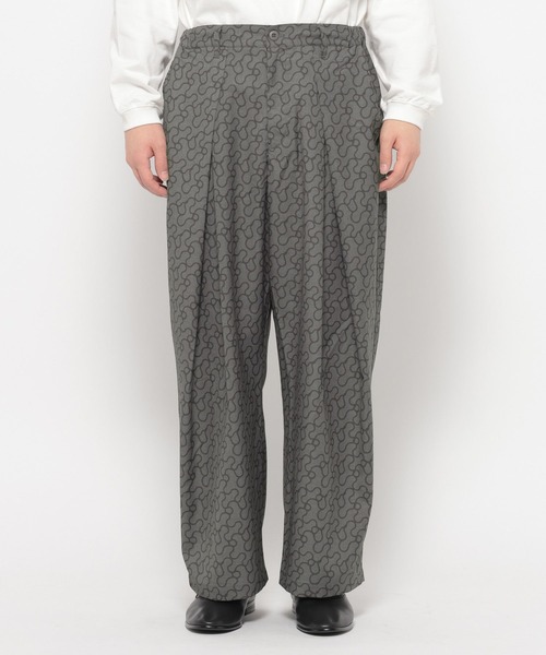 RAGEBLUE（レイジブルー）の「CURVE SEAM/Design Tuck 3D Wide Easy Pants/デザインタックワイドイージーパンツ（スラックス・メンズ・ブラック/グレー系その他/その他・MEDIUM/LARGE）」の16枚目の写真