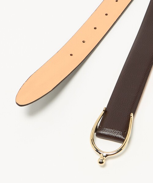 UNITED ARROWS（ユナイテッドアローズ）の「【別注】＜ANDREA GRECO＞ ピンバックルベルト 30MM（ベルト・メンズ・ダークブラウン/ブラック・95cm/90cm/80ｃｍ/85cm）」の5枚目の写真