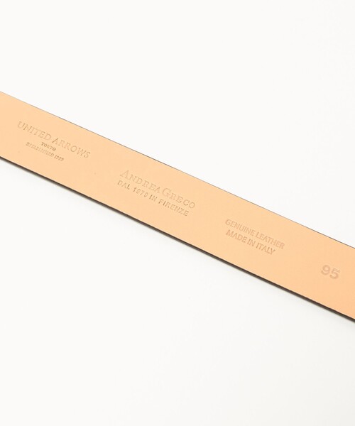 UNITED ARROWS（ユナイテッドアローズ）の「【別注】＜ANDREA GRECO＞ ピンバックルベルト 30MM（ベルト・メンズ・ダークブラウン/ブラック・95cm/90cm/80ｃｍ/85cm）」の8枚目の写真