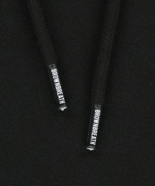 BROWNBREATH(ブラウンブレス)の「TAG HOOD ZIP UP - BLACK(パーカー・レディース・その他・2XL/LARGE/X-LARGE/SMALL/MEDIUM)」の4枚目の写真