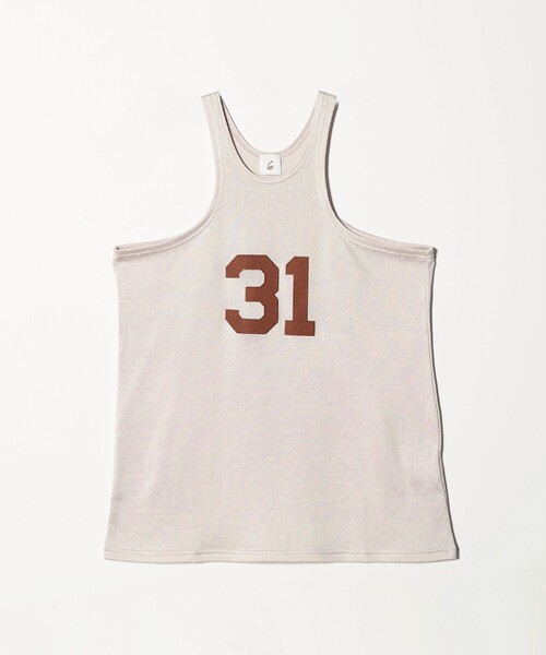 6(ロク)の「<6(ROKU)>アメリカンスリーブ トップス(タンクトップ・レディース・ナチュラル/ワイン・FREE)」の2枚目の写真