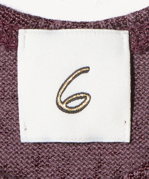 6(ロク)の「<6(ROKU)>アメリカンスリーブ トップス(タンクトップ・レディース・ナチュラル/ワイン・FREE)」の11枚目の写真