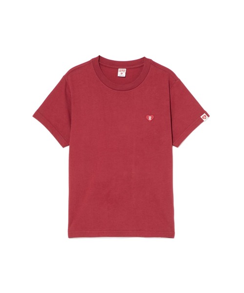 APEE BY A BATHING APE(エイピーバイアベイシングエイプ)の「HEART BADGE TEE(Tシャツ/カットソー・レディース・ブルー/ホワイト/バーガンディー/ブラック・X-SMALL/SMALL)」の2枚目の写真