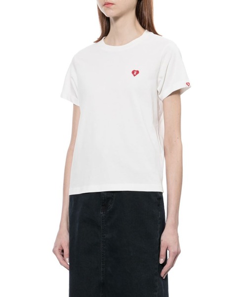 APEE BY A BATHING APE(エイピーバイアベイシングエイプ)の「HEART BADGE TEE(Tシャツ/カットソー・レディース・ブルー/ホワイト/バーガンディー/ブラック・X-SMALL/SMALL)」の6枚目の写真
