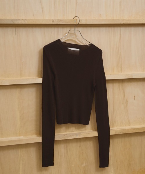 TODAYFUL（トゥデイフル）の「Compact Smooth Knit（ニット/セーター・レディース・ブラック/ダークブラウン/キナリ・FREE）」の14枚目の写真