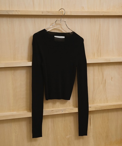 TODAYFUL（トゥデイフル）の「Compact Smooth Knit（ニット/セーター・レディース・ブラック/ダークブラウン/キナリ・FREE）」の13枚目の写真