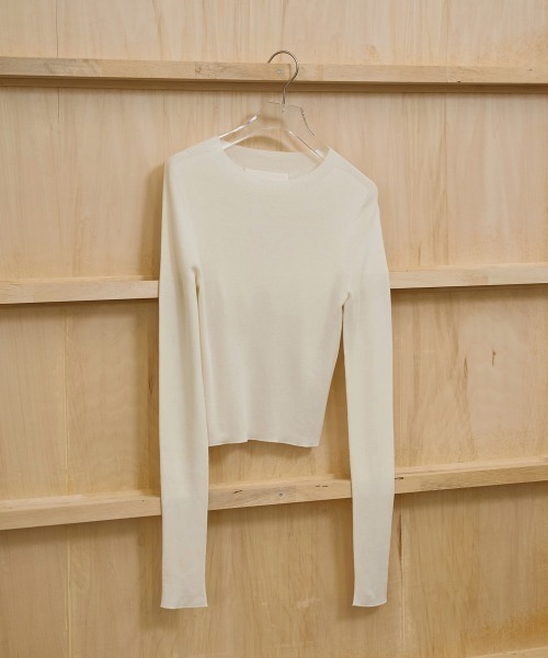 TODAYFUL（トゥデイフル）の「Compact Smooth Knit（ニット/セーター・レディース・ブラック/ダークブラウン/キナリ・FREE）」の12枚目の写真