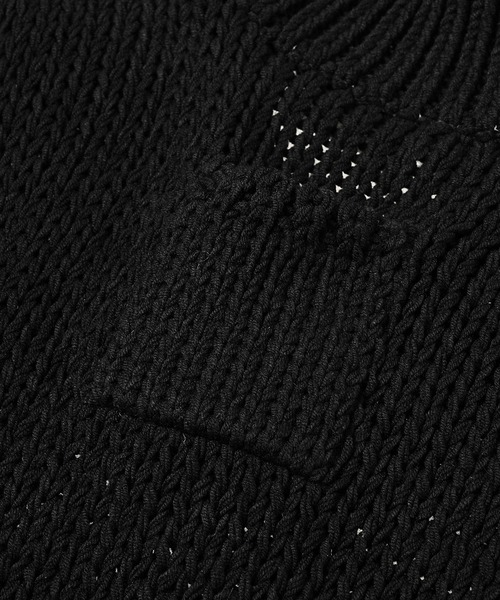 OUAT(オーユーエーティー)の「META KNIT VEST(ベスト・メンズ・ブラック・3/2)」の7枚目の写真