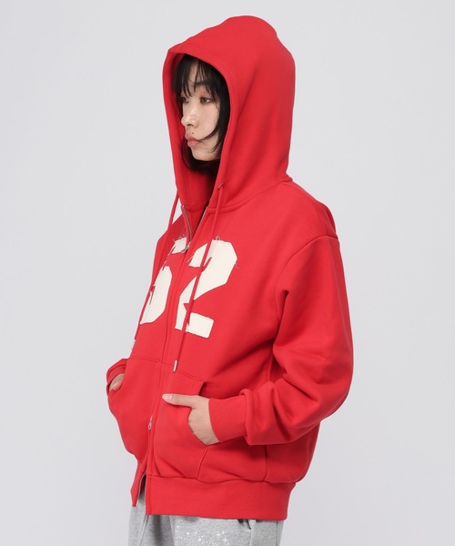 AMESWORLDWIDE（アメスワールドワイド）の「【UNISEX】AMES WORLDWIDE ／52アップリケフードジップ（パーカー・レディース・レッド/グレー/ネイビー・MEDIUM/SMALL）」の21枚目の写真