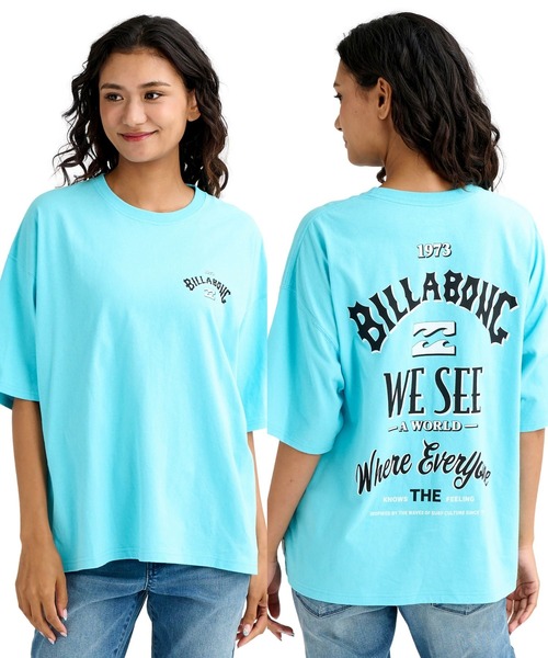 BILLABONG(ビラボン)の「BILLABONG ウィメンズ MESSAGE ARCH LOOSE M Tシャツ 【2026年春夏モデル】(Tシャツ/カットソー・レディース・ホワイト/オフホワイト/オレンジ系その他/ブルー系その他2・LARGE/MEDIUM)」の3枚目の写真