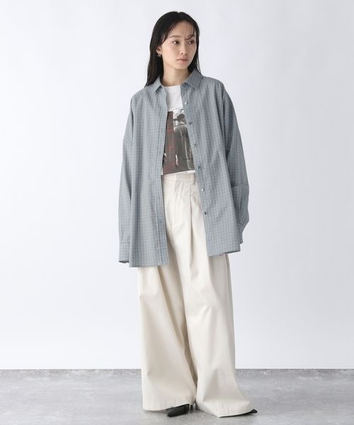 JEANASIS（ジーナシス）の「長袖シャツ（シャツ/ブラウス・レディース・グレー・FREE）」の14枚目の写真