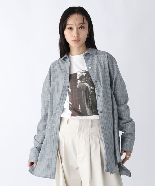 JEANASIS（ジーナシス）の「長袖シャツ（シャツ/ブラウス・レディース・グレー・FREE）」の15枚目の写真