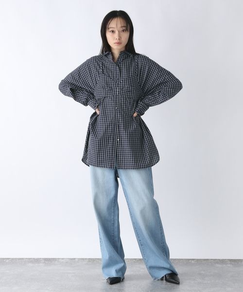 JEANASIS（ジーナシス）の「長袖シャツ（シャツ/ブラウス・レディース・グレー・FREE）」の19枚目の写真