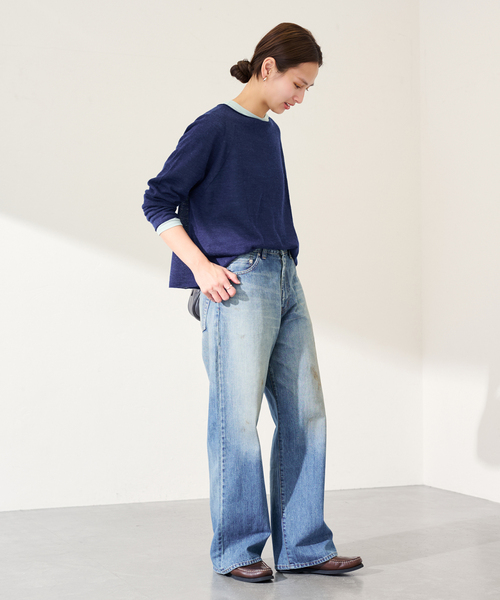 FRAMeWORK（フレームワーク）の「≪追加≫HTシアーL/Tee NEW（Tシャツ/カットソー・レディース・イエロー/ボルドー/ライトグリーン/ホワイト・FREE）」の13枚目の写真