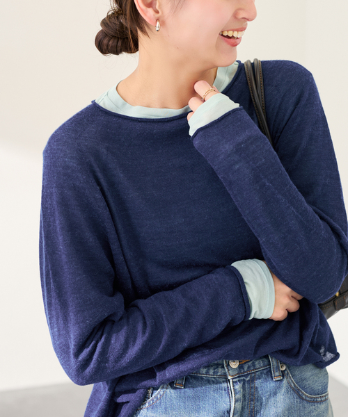 FRAMeWORK（フレームワーク）の「≪追加≫HTシアーL/Tee NEW（Tシャツ/カットソー・レディース・イエロー/ボルドー/ライトグリーン/ホワイト・FREE）」の14枚目の写真