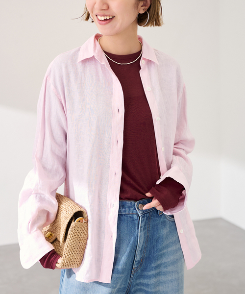 FRAMeWORK（フレームワーク）の「≪追加≫HTシアーL/Tee NEW（Tシャツ/カットソー・レディース・イエロー/ボルドー/ライトグリーン/ホワイト・FREE）」の18枚目の写真