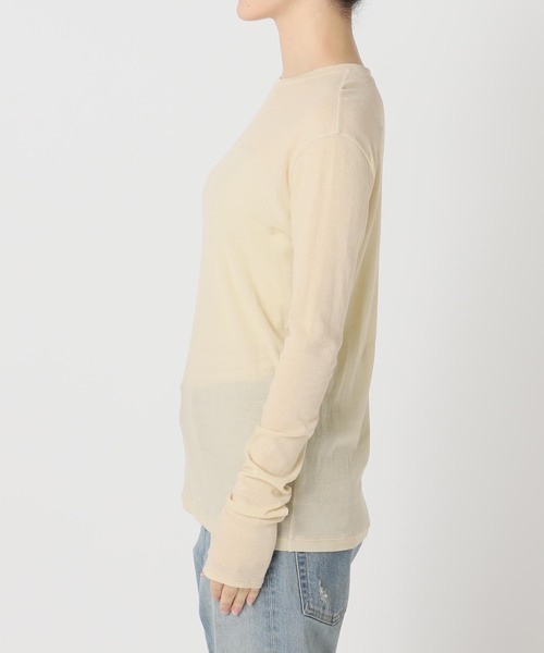 FRAMeWORK(フレームワーク)の「≪追加≫HTシアーL/Tee NEW(Tシャツ/カットソー・レディース・イエロー/ボルドー/ライトグリーン/ホワイト・FREE)」の17枚目の写真