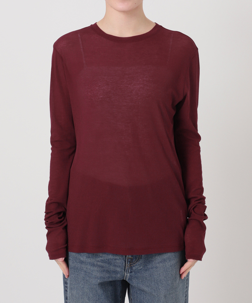 FRAMeWORK(フレームワーク)の「≪追加≫HTシアーL/Tee NEW(Tシャツ/カットソー・レディース・イエロー/ボルドー/ライトグリーン/ホワイト・FREE)」の12枚目の写真