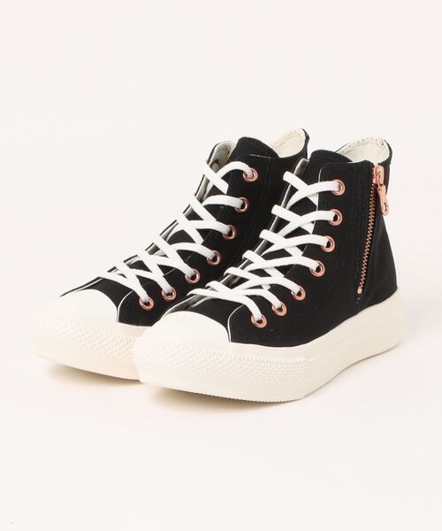 CONVERSE（コンバース）の「《CONVERSE》ALL STAR LIGHT PLTS PG Z HI　オールスター　ライト　ＰＬＴＳ　ＰＧ　Ｚ　ＨＩ（スニーカー・レディース・ブラック/ベージュ系・22.5cm/23.0cm/23.5cm/24.0cm/24.5cm/25.0cm）」の2枚目の写真