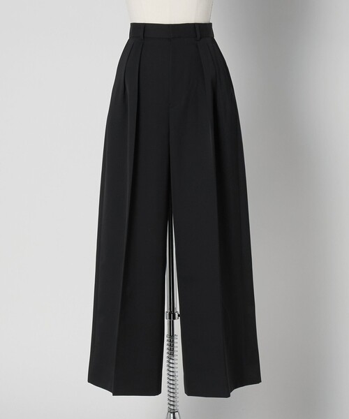 LOEFF(ロエフ)の「<LOEFF>ギャバジン バギー パンツ(その他パンツ・レディース・ブラック・00/0/1)」の1枚目の写真