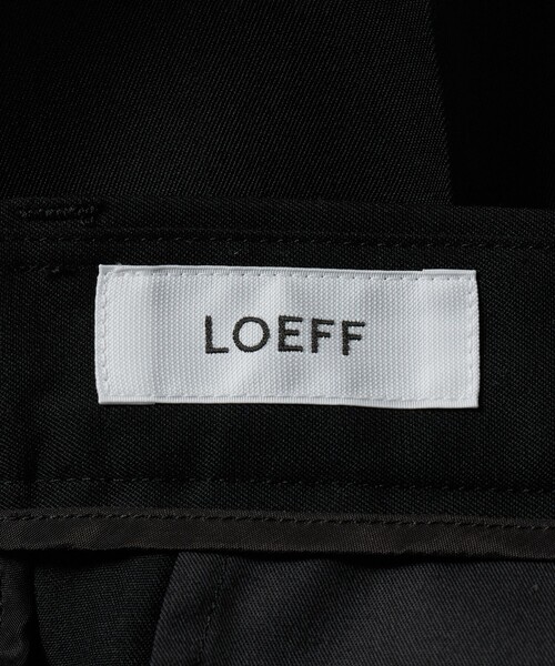 LOEFF(ロエフ)の「<LOEFF>ギャバジン バギー パンツ(その他パンツ・レディース・ブラック・00/0/1)」の4枚目の写真