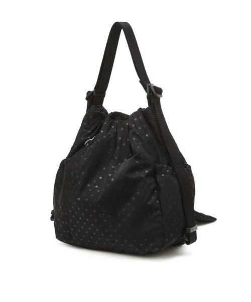 athe（アテ）の「[RUBAN] ドットブラックリボンバックパック兼ショルダーバッグ S AABA6F912BK（バックパック/リュック・レディース・ブラック・FREE）」の3枚目の写真